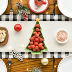 Artoid Mode Buffalo Plaid Xmas Table Runner Home Party Decor 13x108 Inch