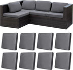 8Pcs Stretch Patio Cushion Covers, Outdoor Couch Covers Replacement, Outdoor by BIETYONE