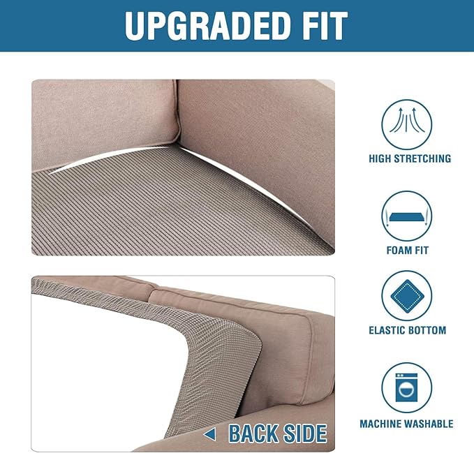 H.VERSAILTEX Super Stretch Individual Seat Cushion Covers - Image 6