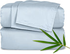 Pure Bamboo King Sheets, Genuine 100% Organic Viscose Derived from Bamboo Bed Sheet Set, Luxuriously Soft & Cooling, Double Stitching, 2 Year Quality Promise (King, Birch)