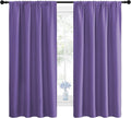 NICETOWN Kitchen Curtains, Short Blackout Drapes, Lilac Purple, Thermal by NICETOWN