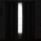 LEMOMO Frost Grey Thermal Blackout Curtains/42 x 95 Inch/Set of 2 Panels Room - Image 3