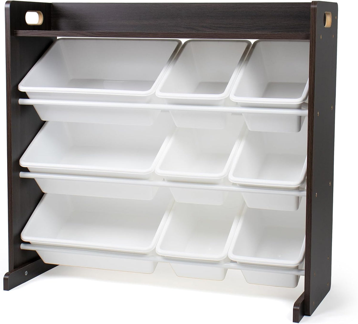 Humble Crew Kids Toy Organizer with Display Shelf, 9 Bins, 3 Tier Storage