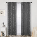 Deconovo Blackout Curtain, Thermal Insulated Soundproof Grommet Drapes - Image 2