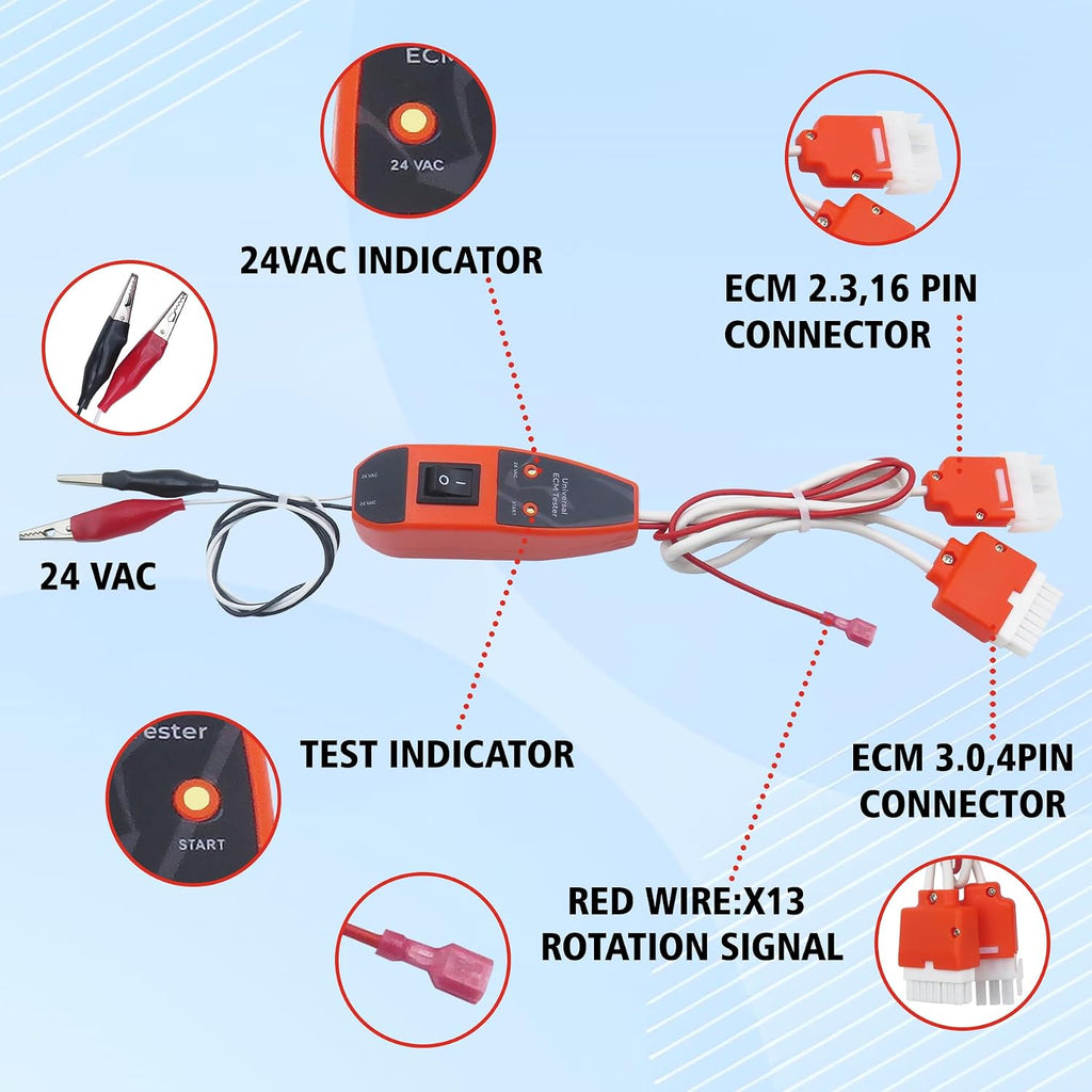 ECM Motor Tester Compatible with Multiple ECM Motors for Accurate Testing