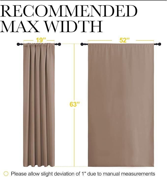 NICETOWN Bedroom Blackout Panels - Image 8