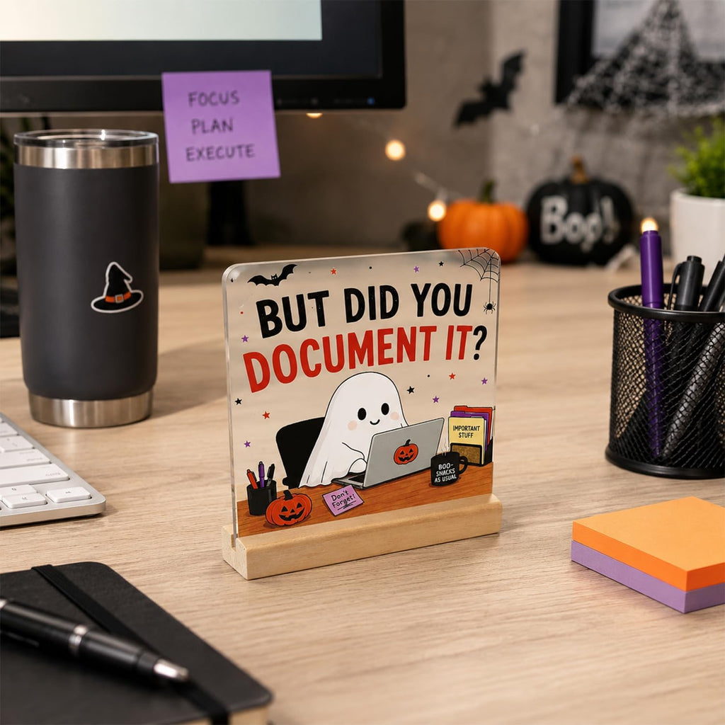 Halloween Table Decorations for Office, Funny Coworker Gift for Workspaces