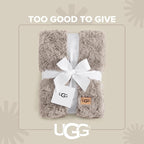 UGG Adalee Faux Fur Throw Blanket, Luxury Cozy Fluffy Blanket - Image 5
