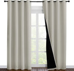 NICETOWN 100% Blackout Window Curtain Panels, Cold and Full Light Blocking by NICETOWN
