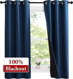 NICETOWN 100% Blackout Short Curtains - Image 2