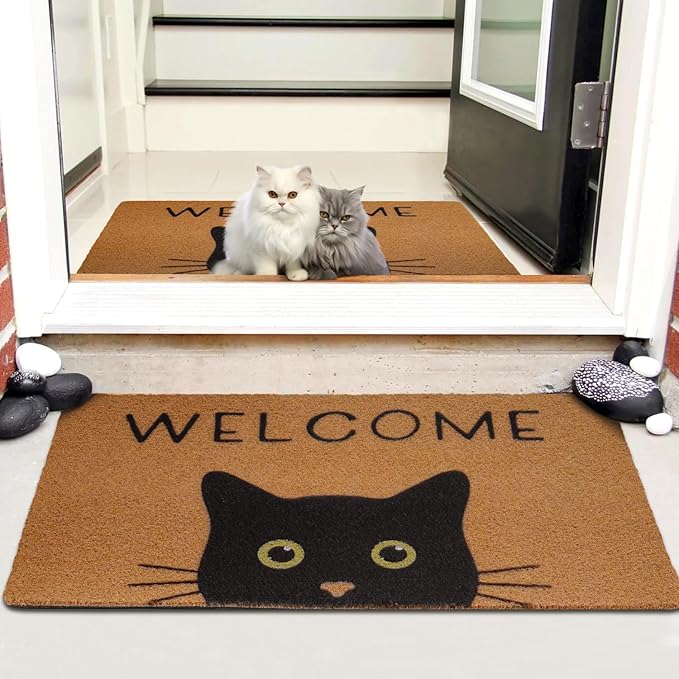 UINI Door Mat Cat Welcome Mat, Non-Slip Cat Welcome Mats - Image 7