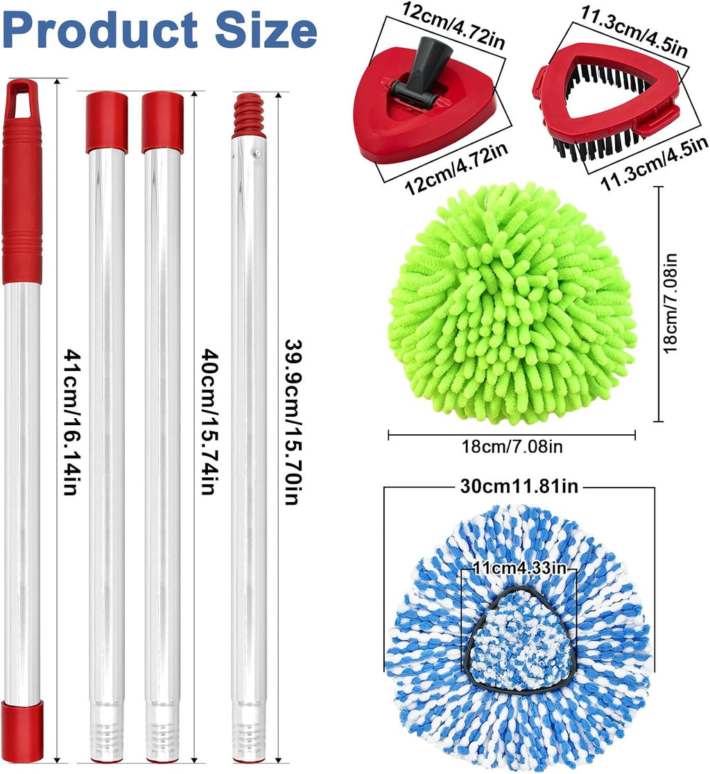 9PCS Mop Heads for O-Cedar RinseClean 2 Tank Spin Mop System