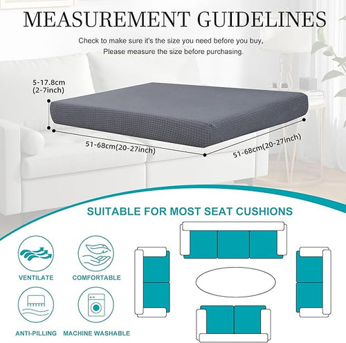 12Pcs Stretch Patio Cushion Covers, Outdoor Couch Covers Replacement, Outdoor - Image 2