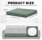 8Pcs Outdoor Cushion Covers, Patio Cushion Covers, Stretch Elastic Slipcovers - Image 2