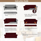 WEERRW Velvet High Stretch Couch Covers - Image 6