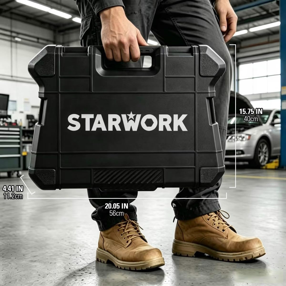 STARWORK TRUE MECHANIC™ 314-Piece Mechanics Tool Set and Socket Set, 1/4", 3/8", 1/2" Drive, Professional, Metric
