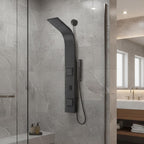 ANZZI Aura 2 Jetted Shower Panel With Heavy Rain Shower & Spray Wand