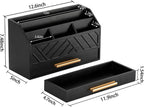 Desk Organizer with Drawer, Countertop Bill Mail Organizer and File Storage