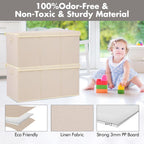popoly 167L Large Toy Box Storage with Lid, Collapsible Kids Toy Storage