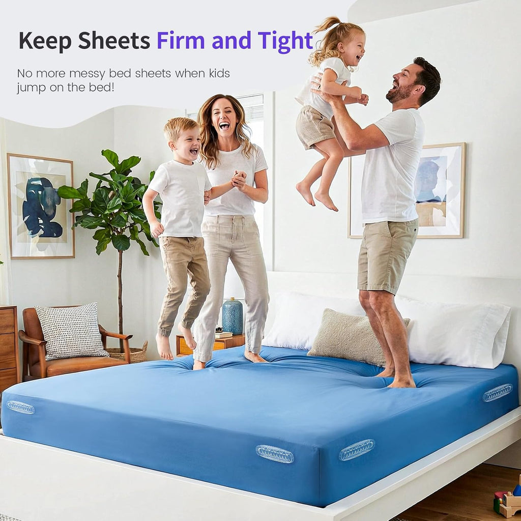 Bed Sheet Holders, 4 Pack Foldable Sheet Fasteners for Mattress Corners