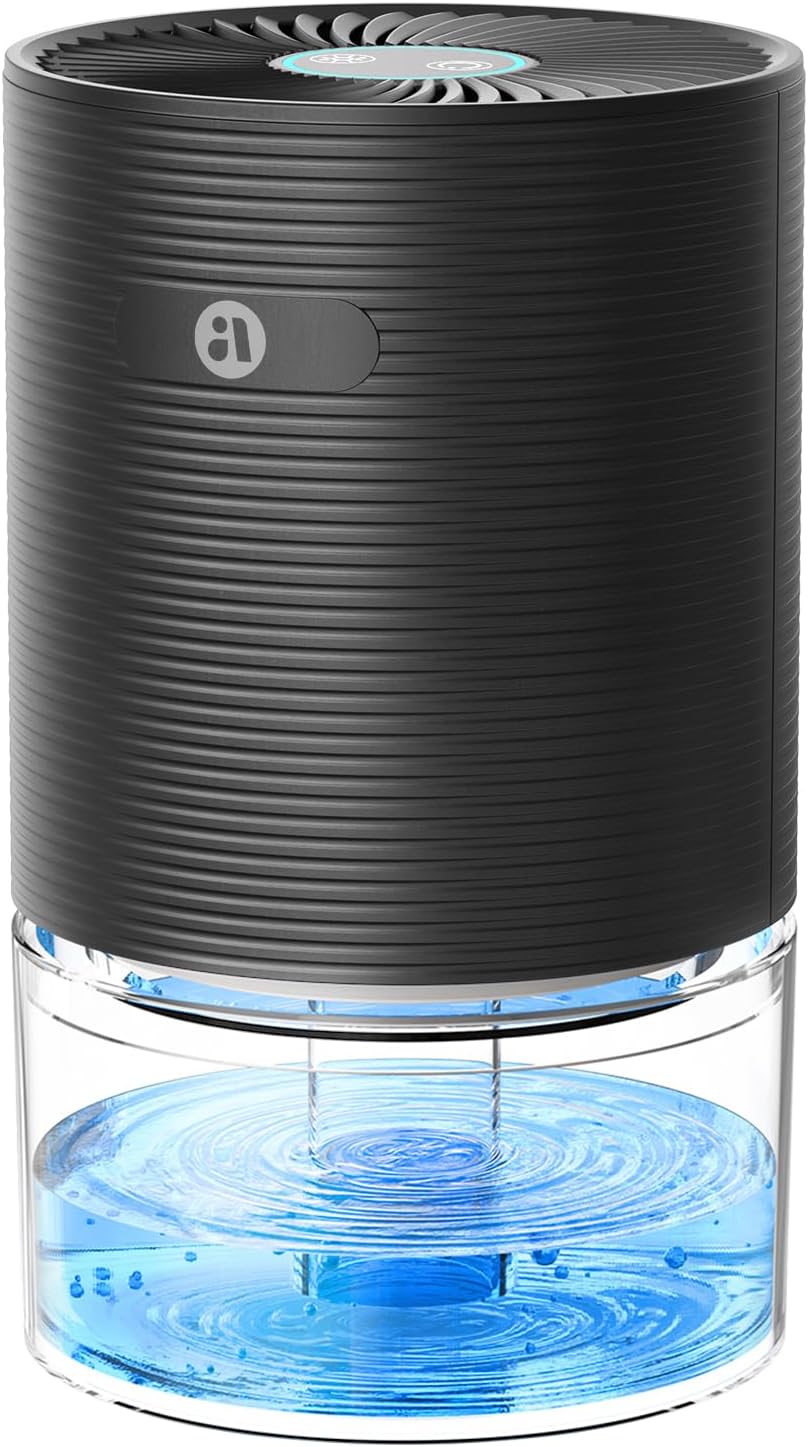 SANVINDER Dehumidifiers for Home, 25oz Dehumidifier for Bedroom with Auto-off, Ultra Quiet Energy Saving for Bathroom Closet Wardrobe Office RV (285sq.ft)