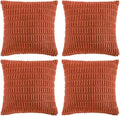 Fancy Homi 4 Packs Boho Burnt Orange Fall Decorative Throw Pillow Covers 16x16 by Fancy+Homi