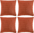 Fancy Homi 4 Packs Boho Burnt Orange Fall Decorative Throw Pillow Covers 22x22 by Fancy+Homi