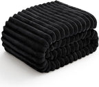 BEDELITE Fleece Black Throw Blanket - Image 8
