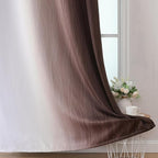 Estelar Textiler Brown and Greyish White Blackout Curtains - Image 6