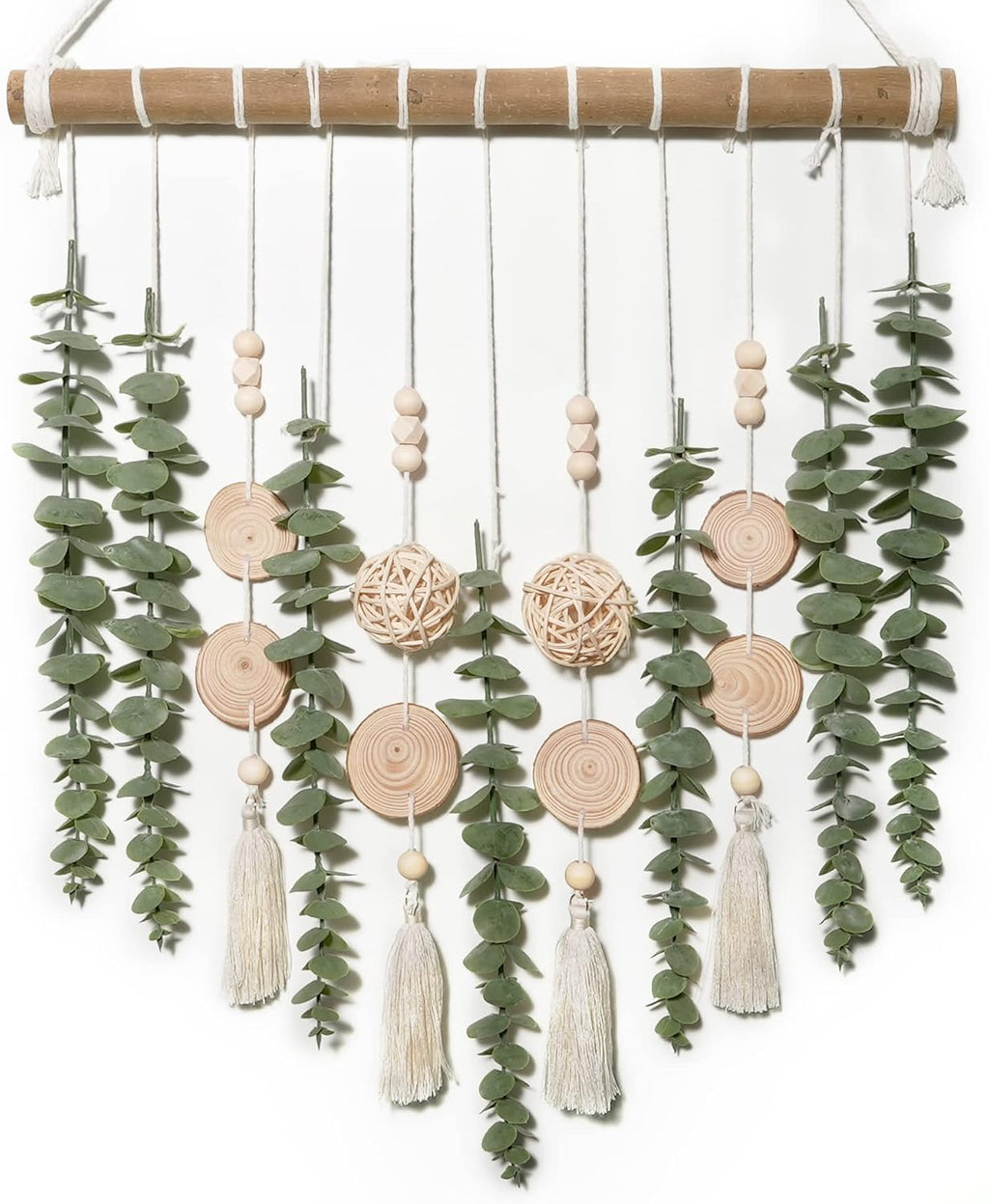 GIAUMA Artificial Hanging Eucalyptus Wall Decor for Bathroom Sage Green