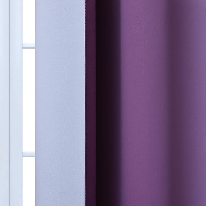 Yakamok Room Darkening Ombre Curtains 84 Inch Length, Light Blocking Grommet - Image 7