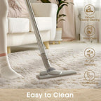 Ophanie Round Rugs 8Ft Ivory Circle Area Rug, Aesthetic Room Decor, Fluffy - Image 6