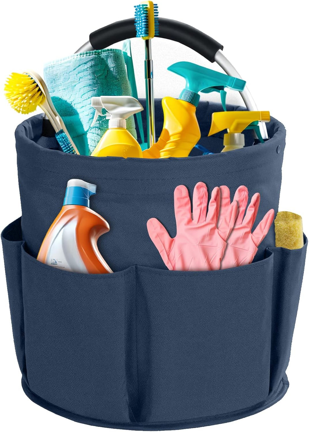 Cleaning Caddy with Handle, Cleaning Supplies Organizer Bucket