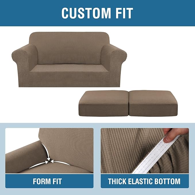 H.VERSAILTEX 3 Piece Stretch Sofa Covers - Image 4