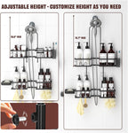 Adjustable Shower Caddy Hanging for Handheld Showerheads, Black