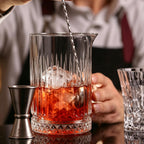 4 Pcs Cocktail Mixing Glasses 24 oz, Crystal Bar Stirring Glass