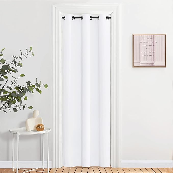 NICETOWN White Curtains 84 inch Length 2 Panels Set - Image 2