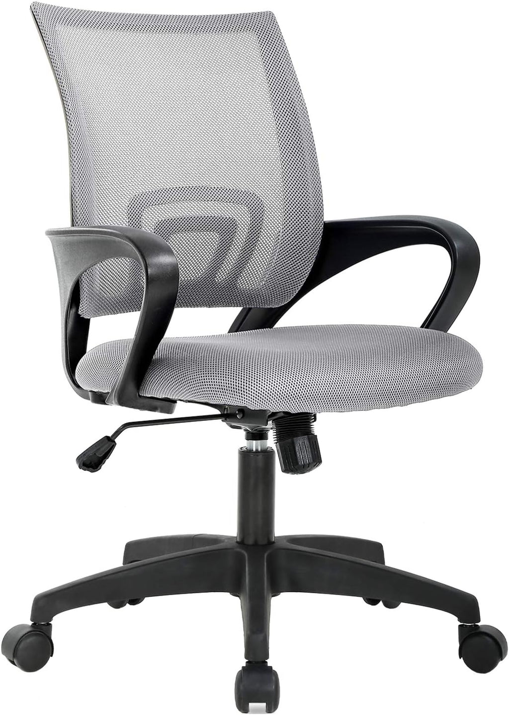 BestOffice Ergonomic Office Chair | Mid-Back Swivel Desk Chair | Grey