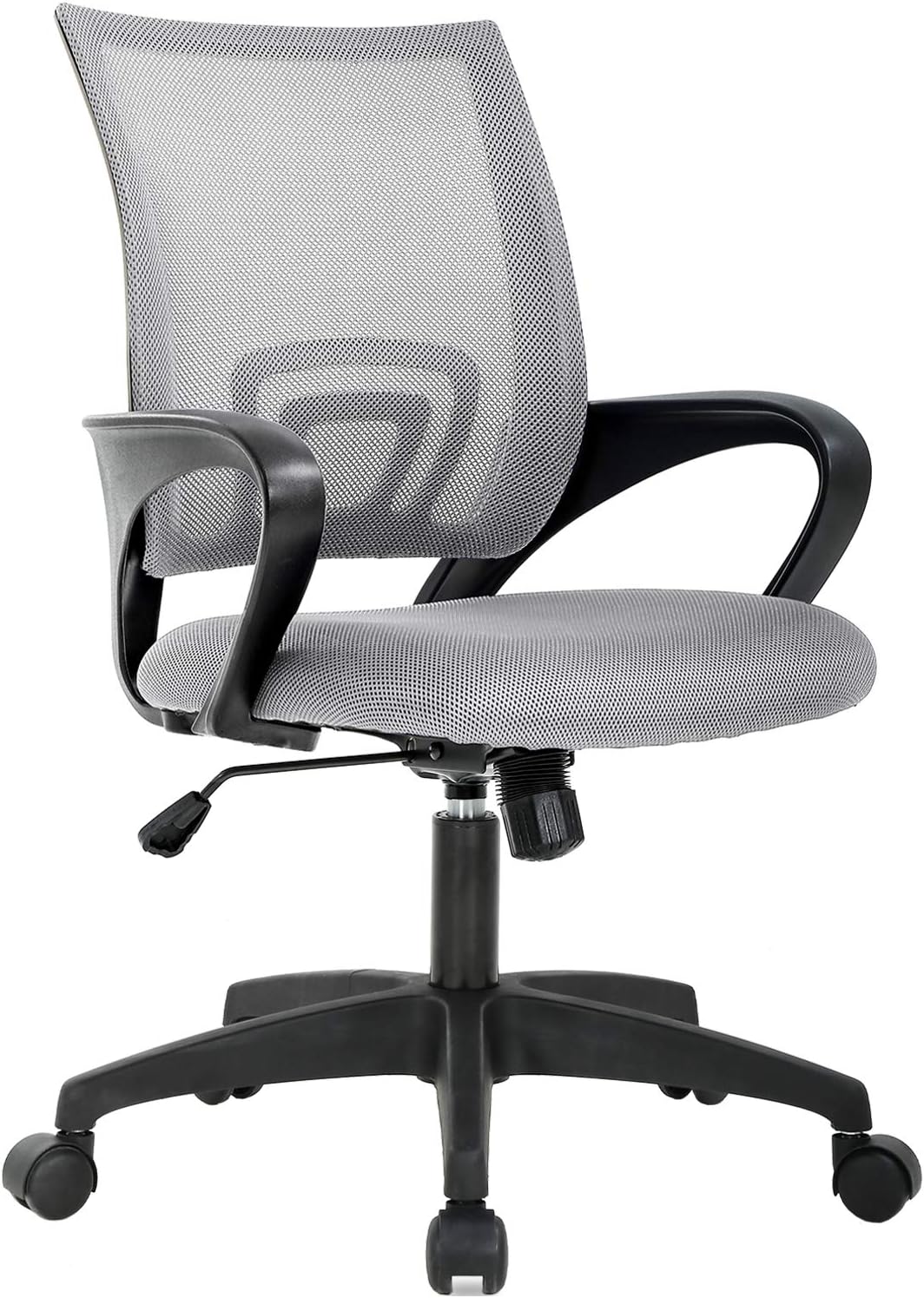BestOffice Ergonomic Office Chair | Mid-Back Swivel Desk Chair | Grey