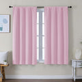 Simplebrand Ava Pink Short Blackout Curtains by Simplebrand