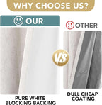 H.VERSAILTEX Ivory Blackout Curtains - Image 3