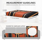 8Pcs Outdoor Cushion Covers, Patio Cushion Covers, Stretch Elastic Slipcovers - Image 2