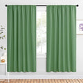 NICETOWN Bedroom Window Curtain Panels, Froest Green, 2 Panels, 62 in x 72 in by NICETOWN