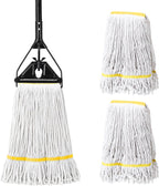 Commercial Industrial Mop for Floor Cleaning,3 Extra Large Replacement Head