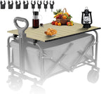 Metal Tabletop Board for Wagons Cart,Foldable Table 34"×21"