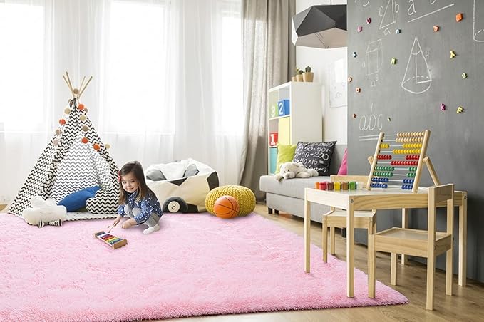 TWINNIS Super Soft Shaggy Rugs Fluffy Carpets, 5x8 Feet, Indoor Modern Plush - Image 4