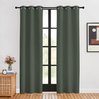 NICETOWN Thermal Curtains for Kids Room, Dark Mallard, 34 by 80 inches by NICETOWN