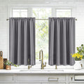 DWCN Short Grey Blackout Curtains by DWCN