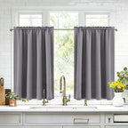 DWCN Short Grey Blackout Curtains by DWCN