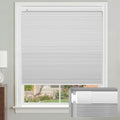 No Drill Blackout Cellular Shades, White, 36" W x 64" H